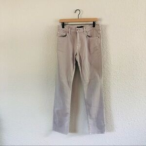 J. Brand Mid Rise Straight Jeans in Light Grey size 32